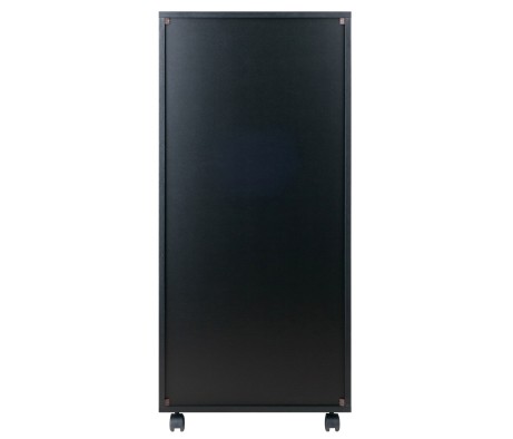 Halifax 5 Drawer High Mobile Storage Cabinet, for Living Room, Home Office, Black