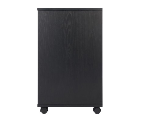 Halifax 2-Door, 4-Drawer Mobile Cabinet, Black