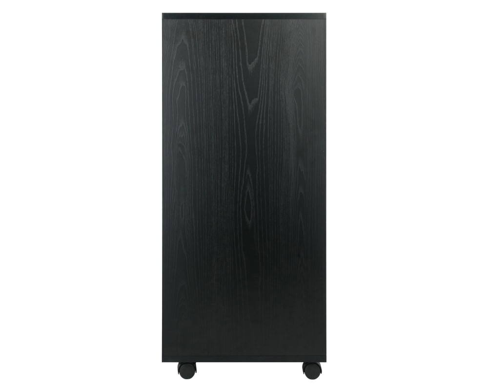 Halifax 7 Drawer High Mobile Storage Cabinet, for Living Room, Home Office, Black