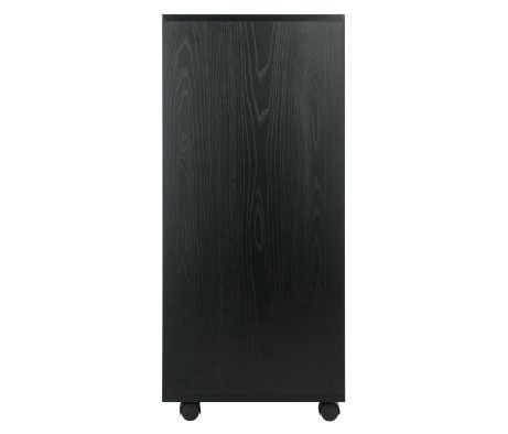 Halifax 7 Drawer High Mobile Storage Cabinet, for Living Room, Home Office, Black