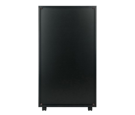 Halifax 7 Drawer High Mobile Storage Cabinet, for Living Room, Home Office, Black