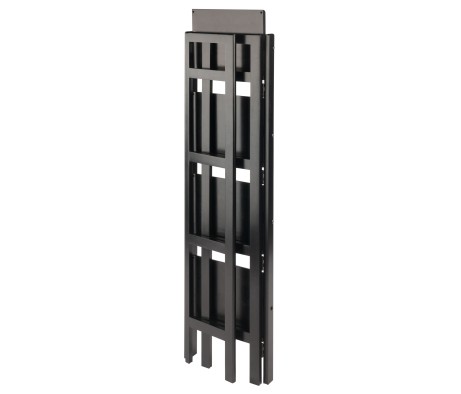 Terry 4-Tier Foldable Shelf, Narrow, Black