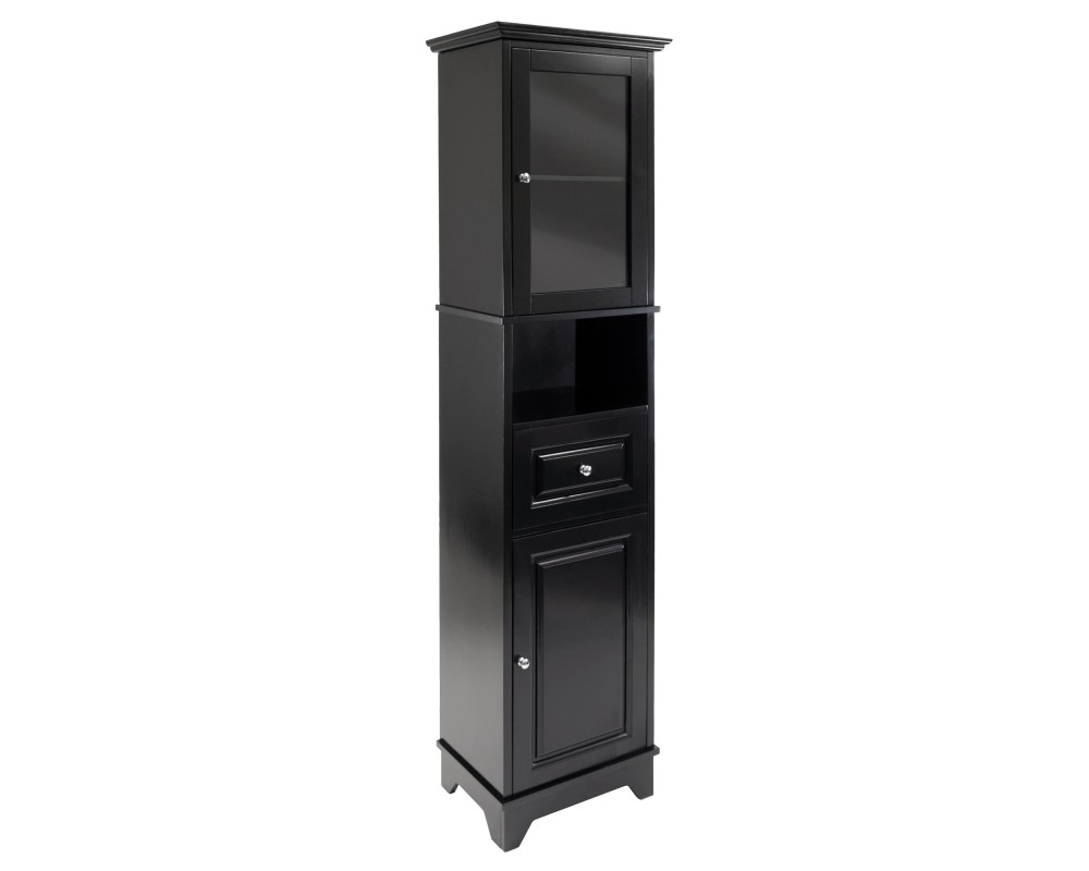 Alps Tall Storage Cabinet, Black