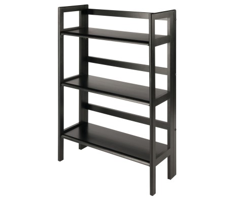 Terry 3-Tier Foldable Shelf, Stackable, Black