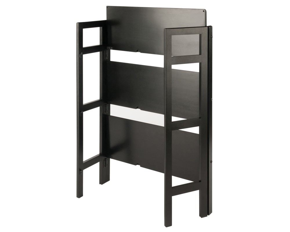 Terry 3-Tier Foldable Shelf, Stackable, Black