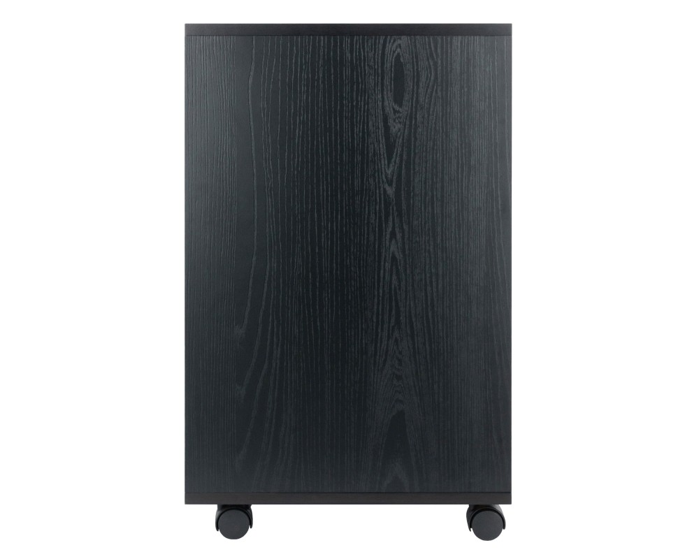 Norfolk Cabinet with 2 Drawers, 6 Bins, Black Finish
