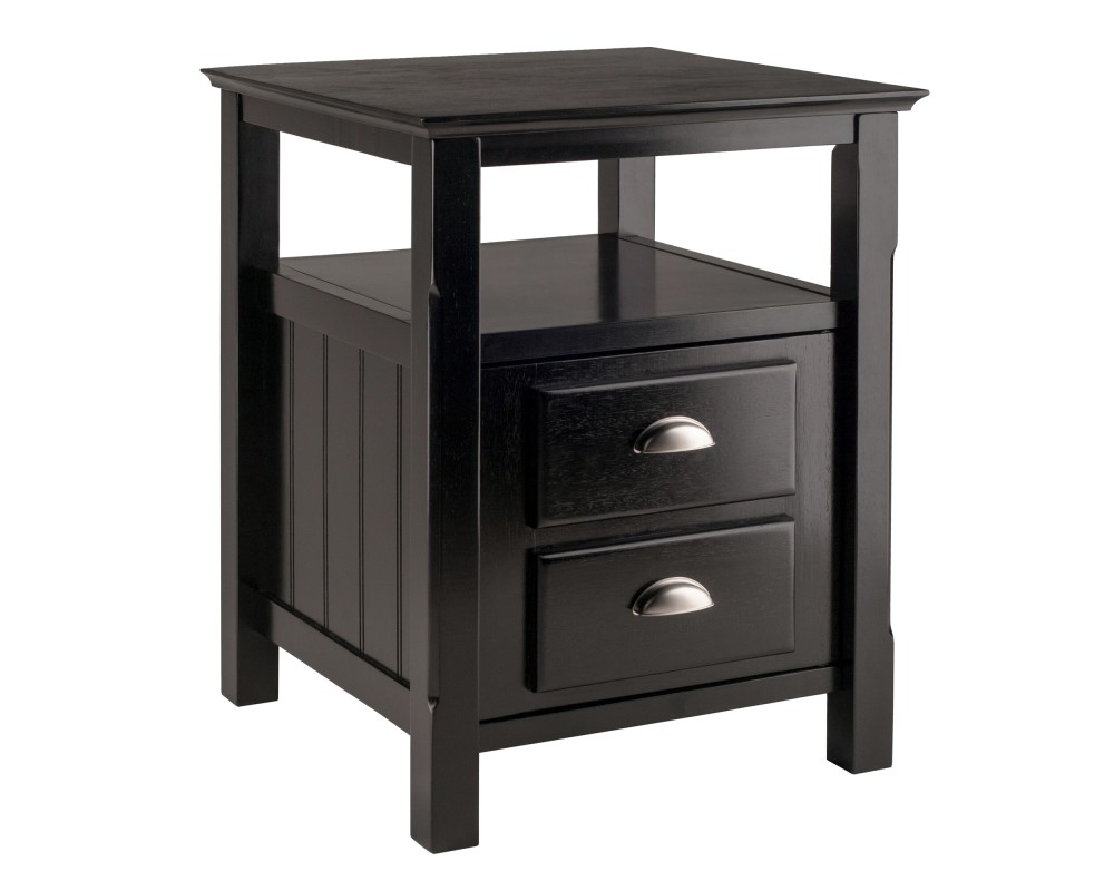 Timber Nightstand, Black