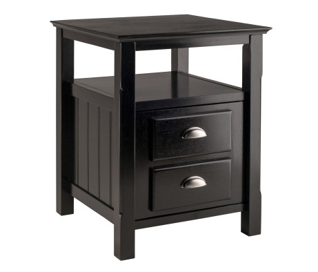 Timber Nightstand, Black