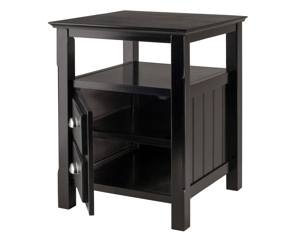 Timber Nightstand, Black