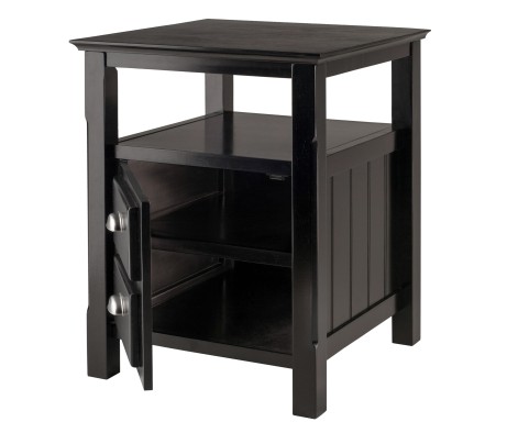 Timber Nightstand, Black