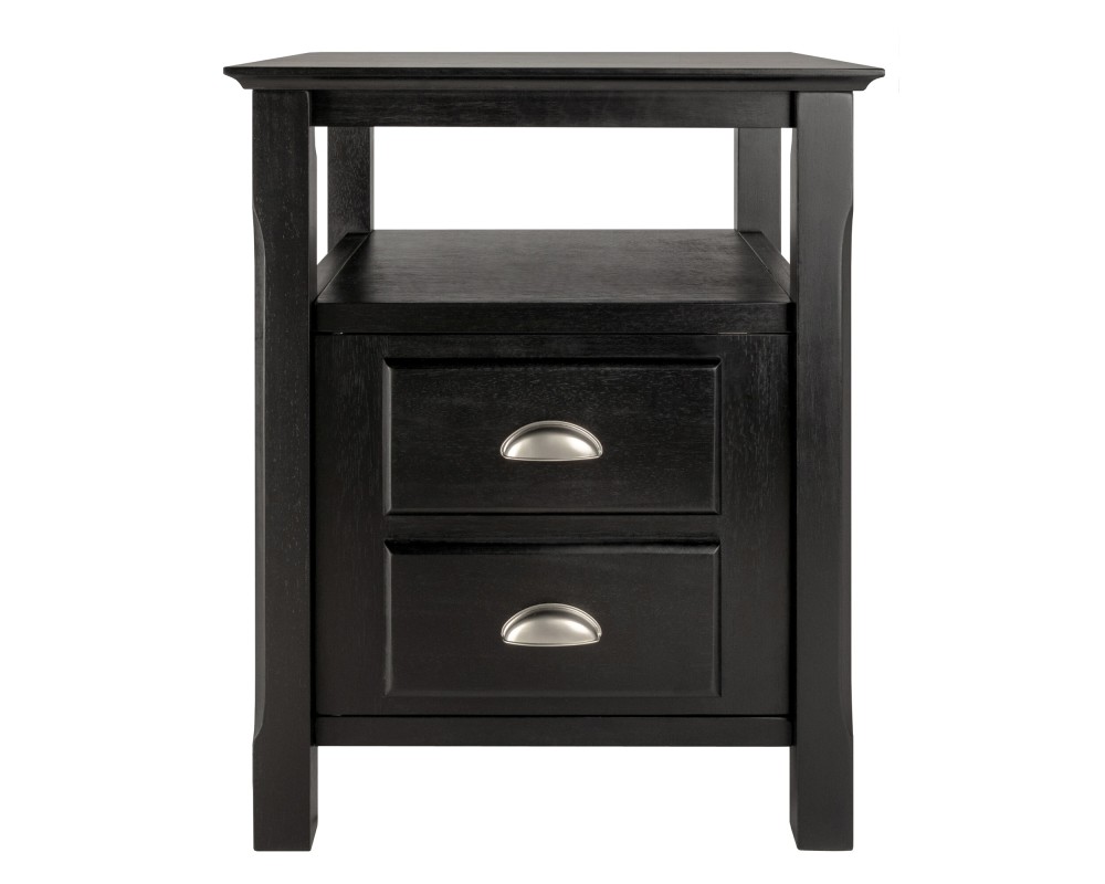 Timber Nightstand, Black