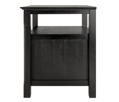 Timber Nightstand, Black