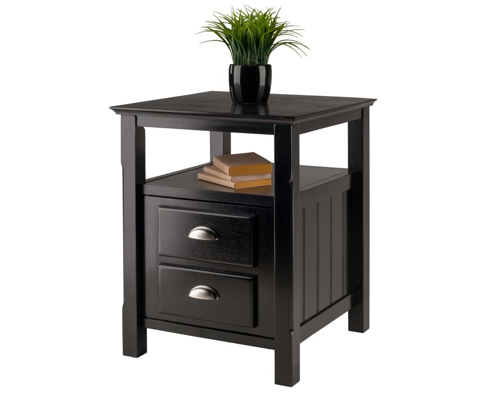 Timber Nightstand, Black