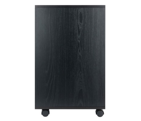 Norfolk Cabinet with 4 Bins,1 Drawer,1 Talldrawer, Black