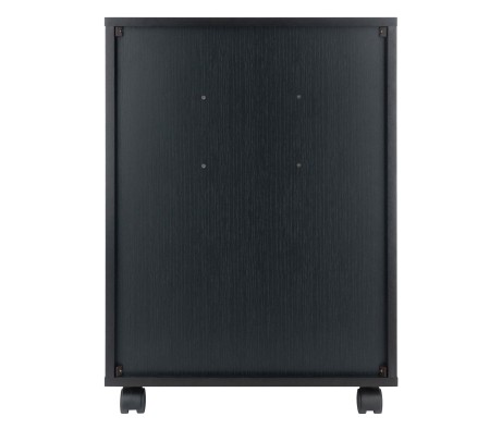 Norfolk Cabinet with 4 Bins,1 Drawer,1 Talldrawer, Black