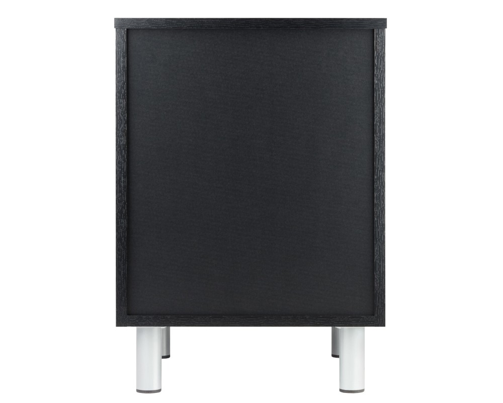 Daniel Accent Table with Drawers, 16 Wide, 22 High, Black