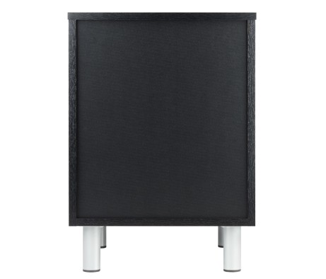 Daniel Accent Table with Drawers, 16 Wide, 22 High, Black