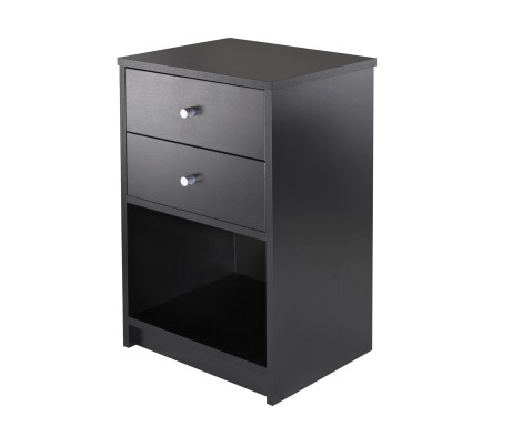 Ava Nightstand, Black