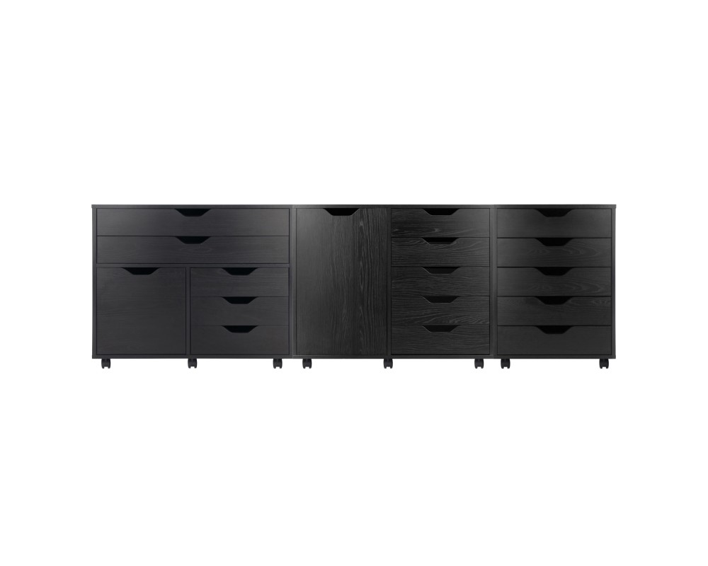 Halifax 3-Pc Set Cabinets, Black