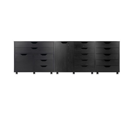 Halifax 3-Pc Set Cabinets, Black