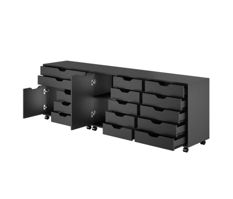 Halifax 3-Pc Set Cabinets, Black