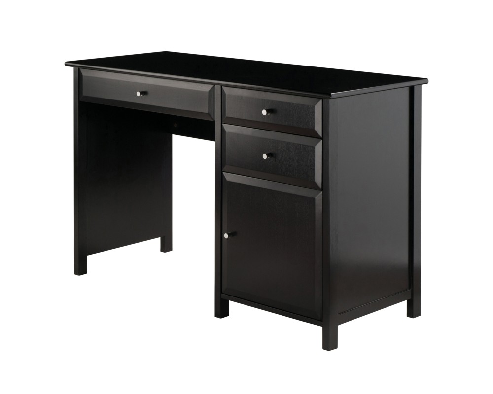 Delta Home Office Writing Desk, 47' Wide, 31' High, Black