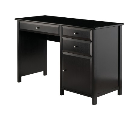 Delta Home Office Writing Desk, 47' Wide, 31' High, Black