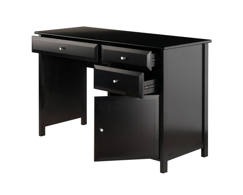Delta Home Office Writing Desk, 47' Wide, 31' High, Black