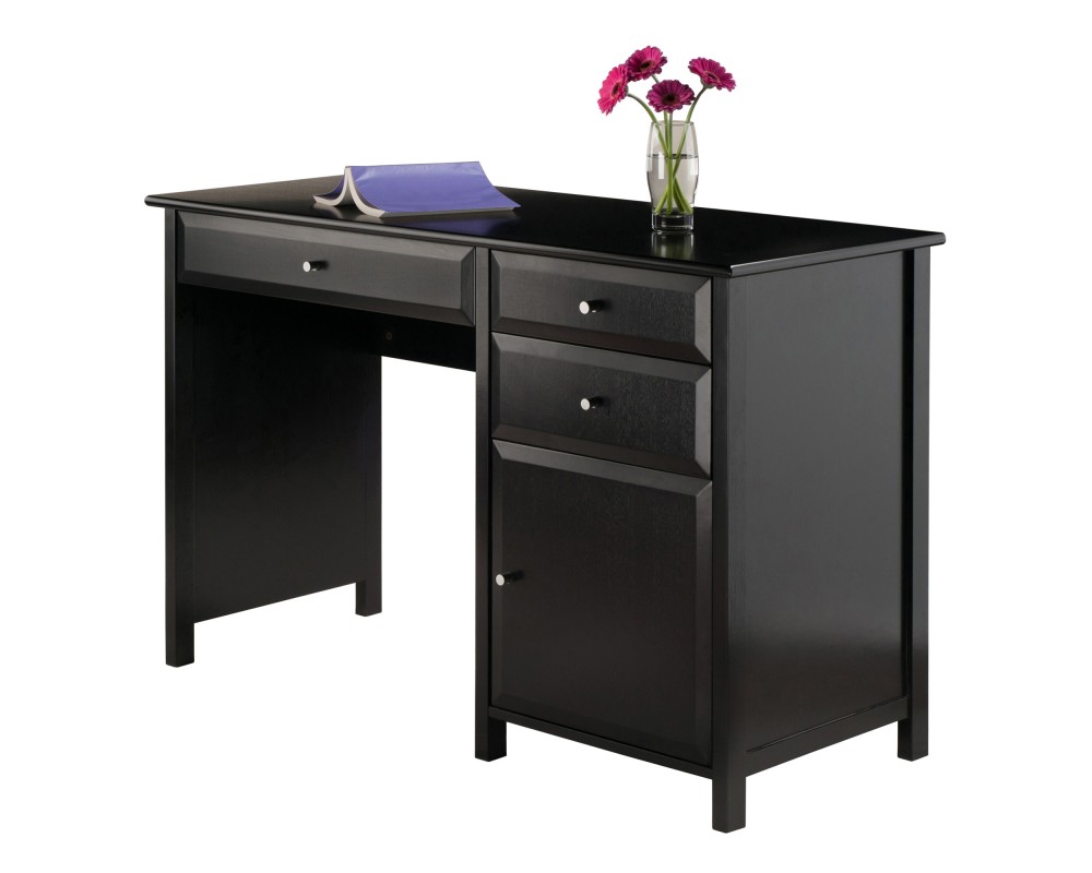 Delta Home Office Writing Desk, 47' Wide, 31' High, Black