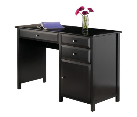 Delta Home Office Writing Desk, 47' Wide, 31' High, Black