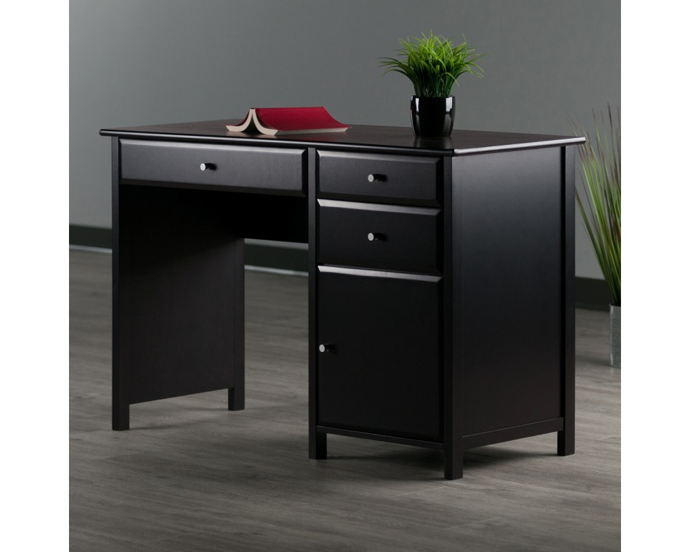 Delta Home Office Writing Desk, 47' Wide, 31' High, Black