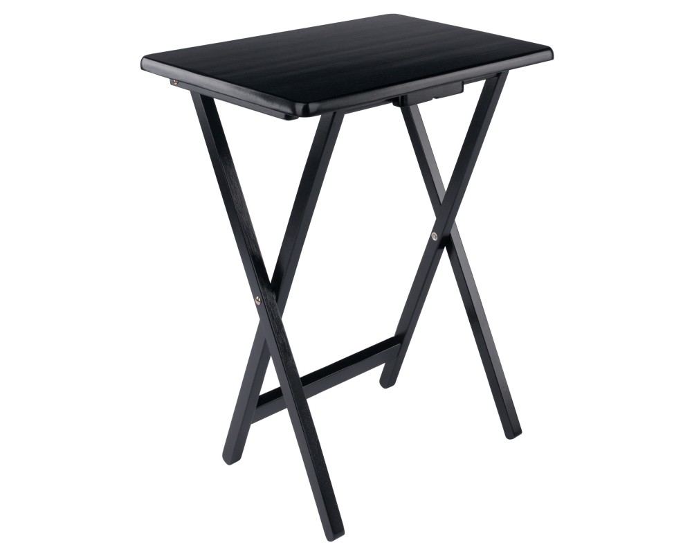 Alex 2-Pc Snack Tables, Black