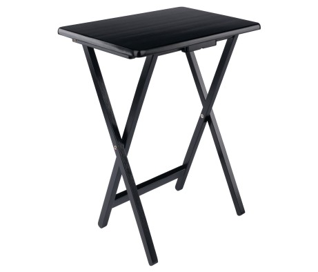 Alex 2-Pc Snack Tables, Black