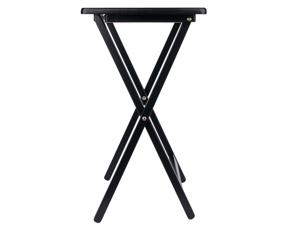 Alex 2-Pc Snack Tables, Black