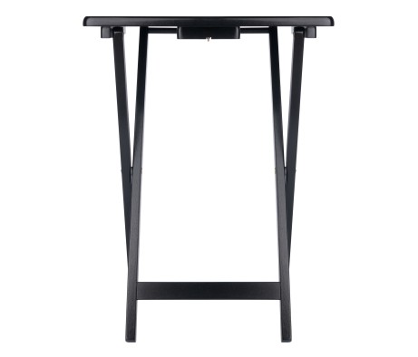 Alex 2-Pc Snack Tables, Black