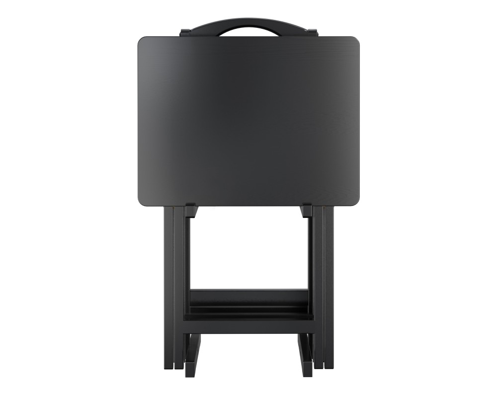 Alex 5-Pc Snack Table Set, Black