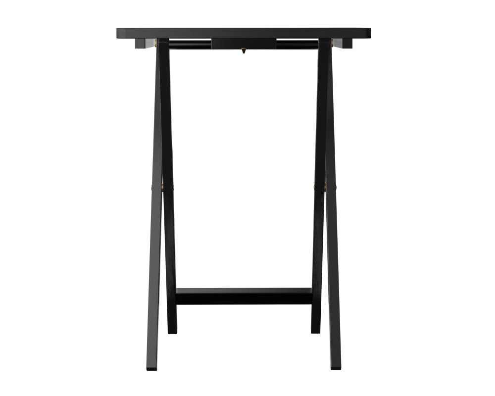 Alex 5-Pc Snack Table Set, Black