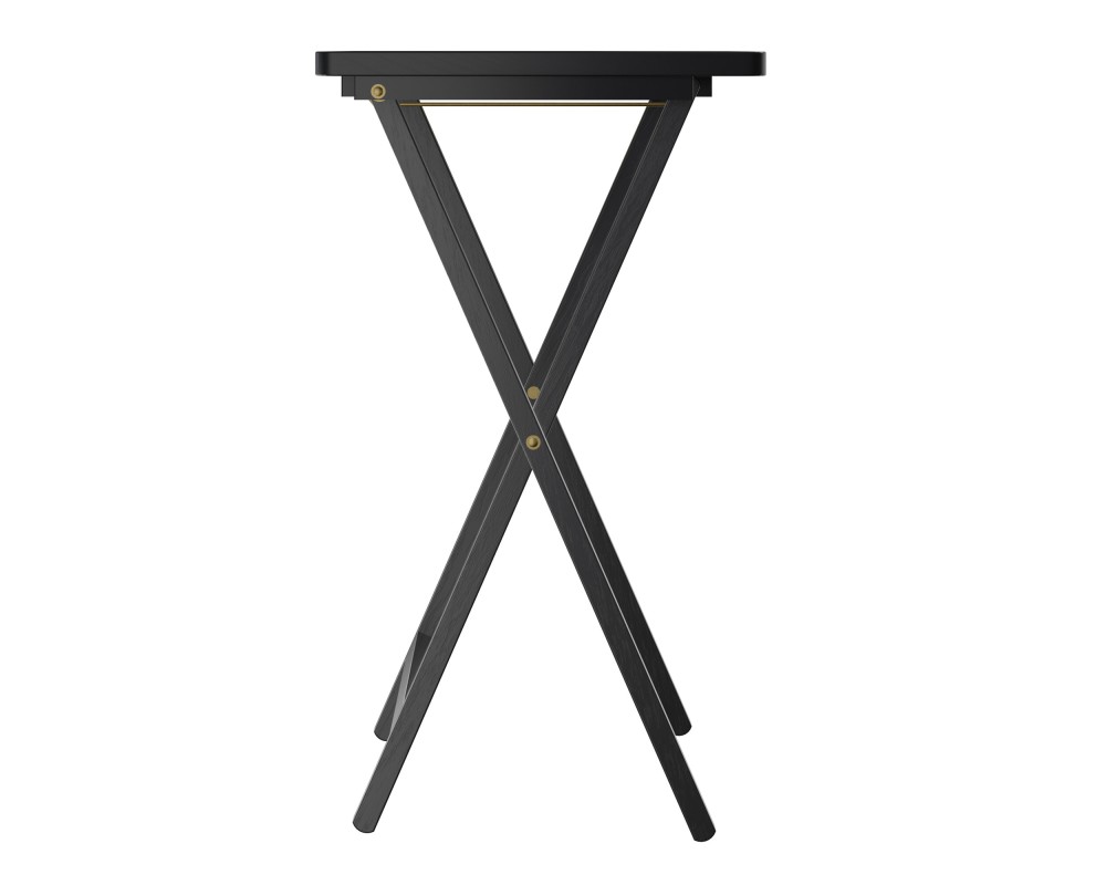 Alex 5-Pc Snack Table Set, Black