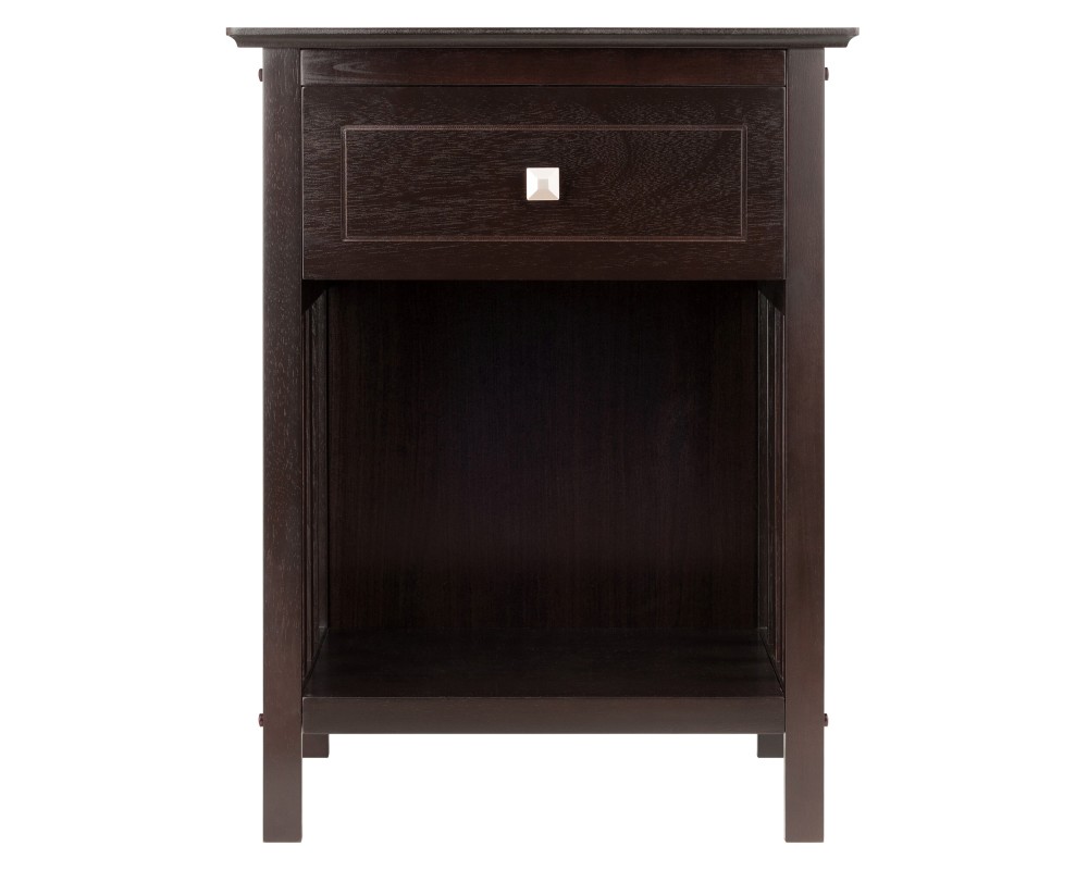 Marcel Accent Table, 25 High, 19 Wide, Coffee