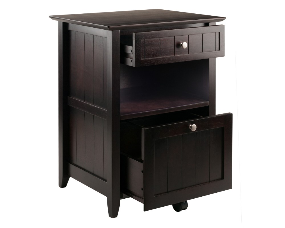 Burke File Cabinet, 24' Wide, 20' Deep, Coffee