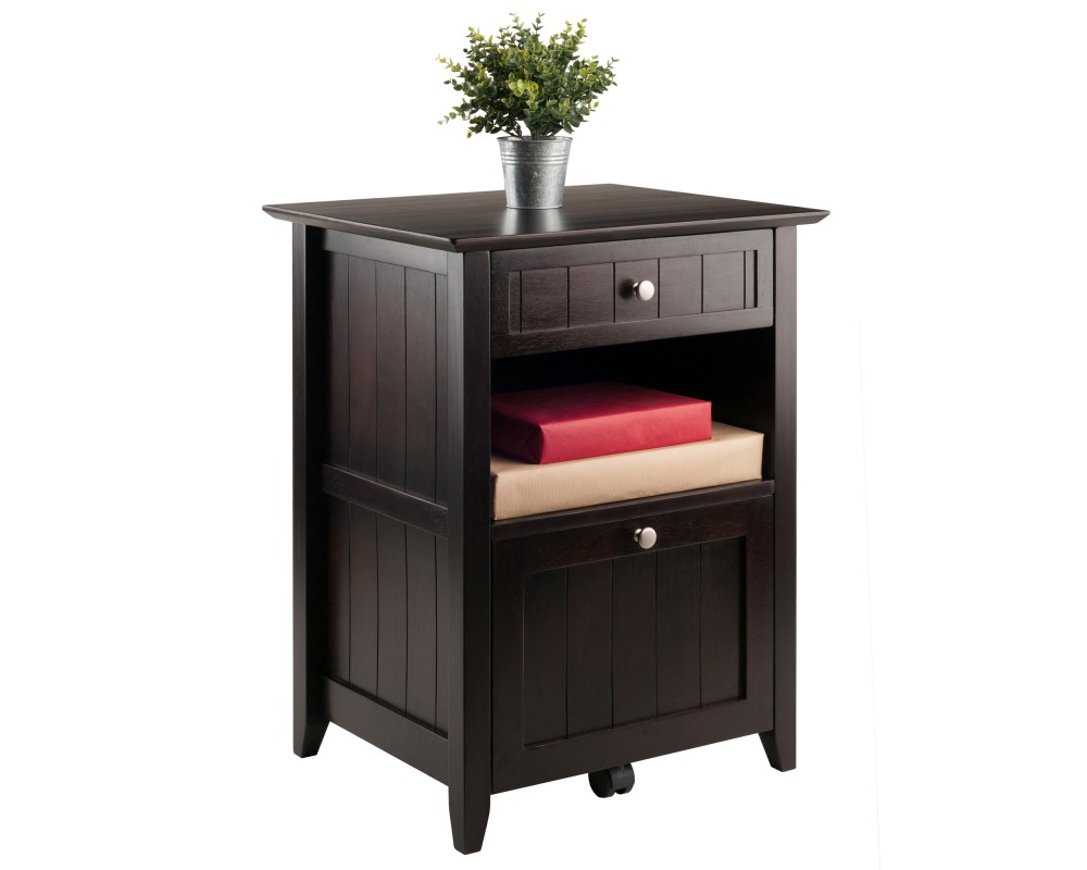 Burke File Cabinet, 24' Wide, 20' Deep, Coffee