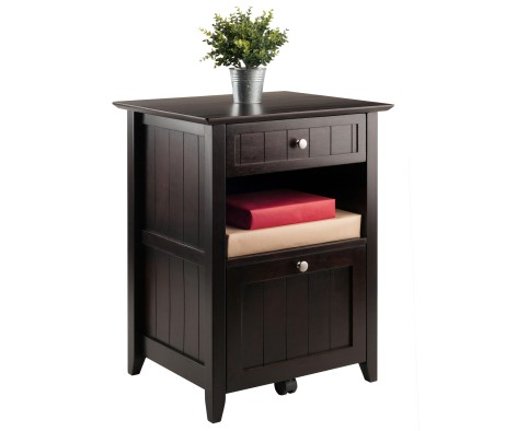 Burke File Cabinet, 24' Wide, 20' Deep, Coffee