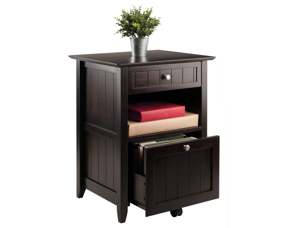 Burke File Cabinet, 24' Wide, 20' Deep, Coffee