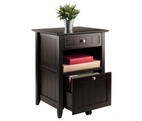 Burke File Cabinet, 24' Wide, 20' Deep, Coffee