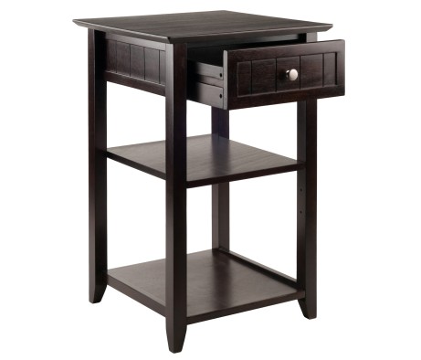 Burke Printer Stand, 20' Wide, 31' High, Coffee