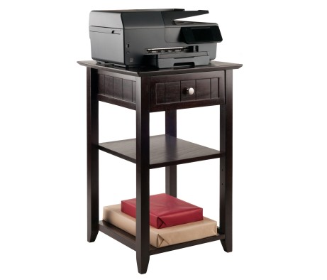 Burke Printer Stand, 20' Wide, 31' High, Coffee