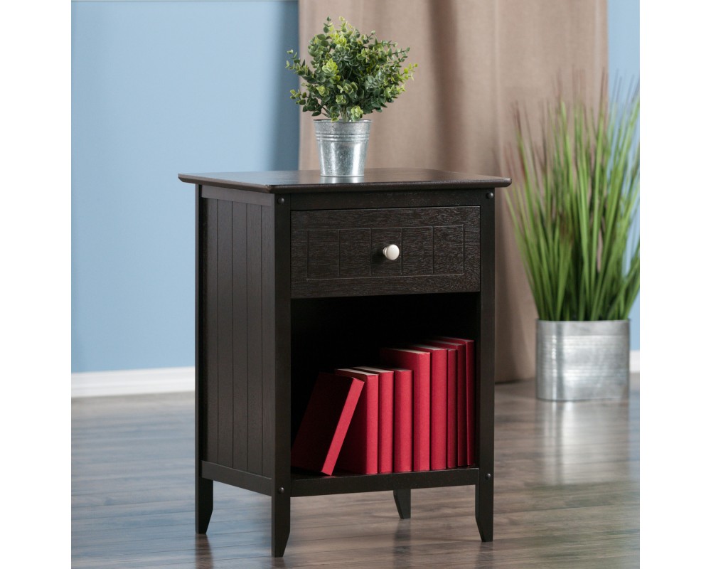 Blair Accent Table, 25 High, 19 Wide, Coffee
