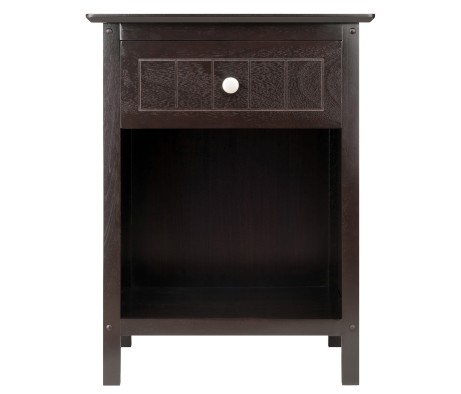 Blair Accent Table, 25 High, 19 Wide, Coffee