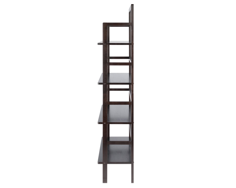 Aiden 4-Tier Wide Baker's Rack, 71' High, 30' Wide, Coffee