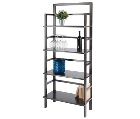 Aiden 4-Tier Wide Baker's Rack, 71' High, 30' Wide, Coffee